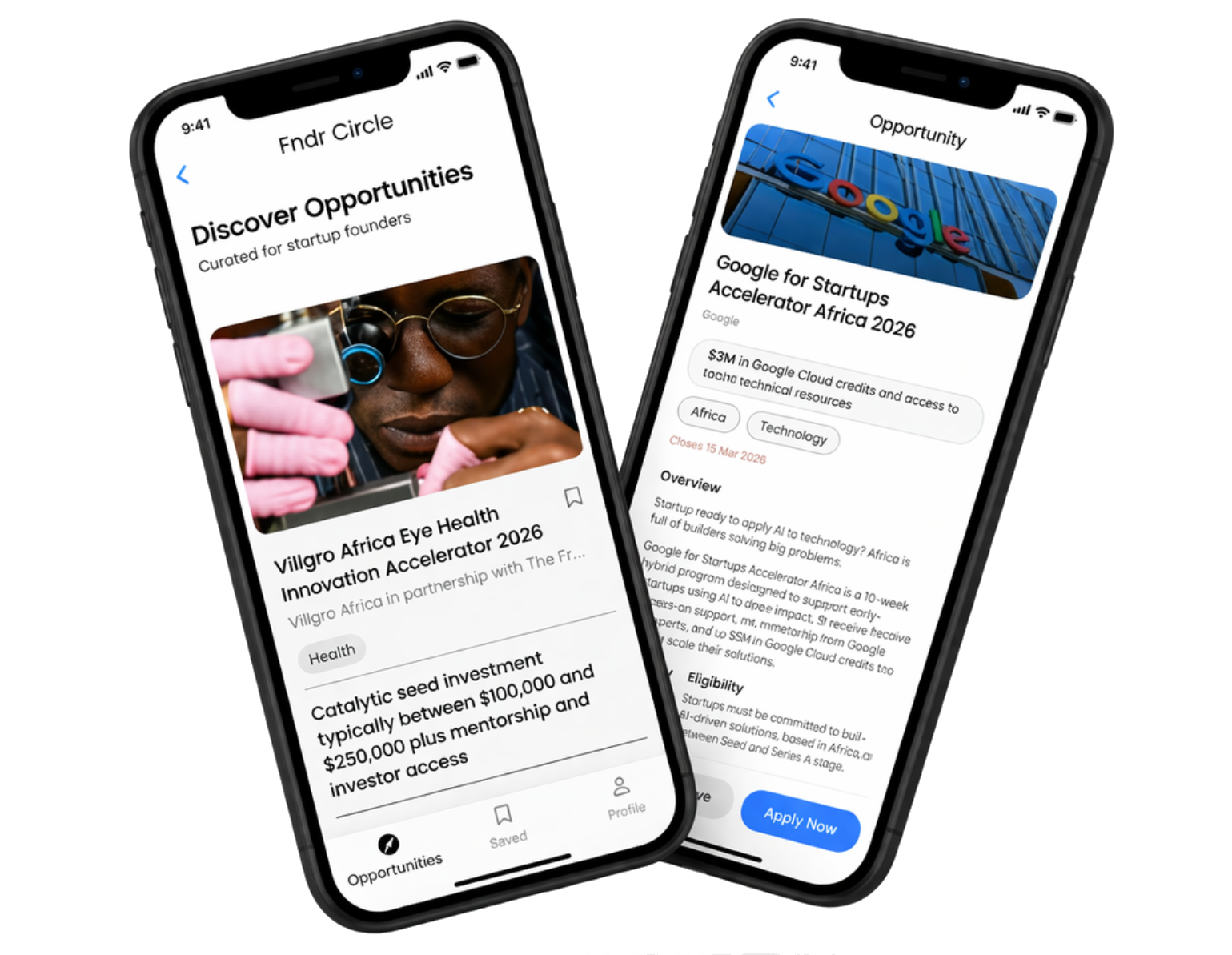 Fndr Circle App Interface